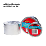 3M 3311 Scotch Aluminum Foil Tape, Silver, 2 in x 50 yd, 3.6 mil (7000049174) (12 Pack) - 10