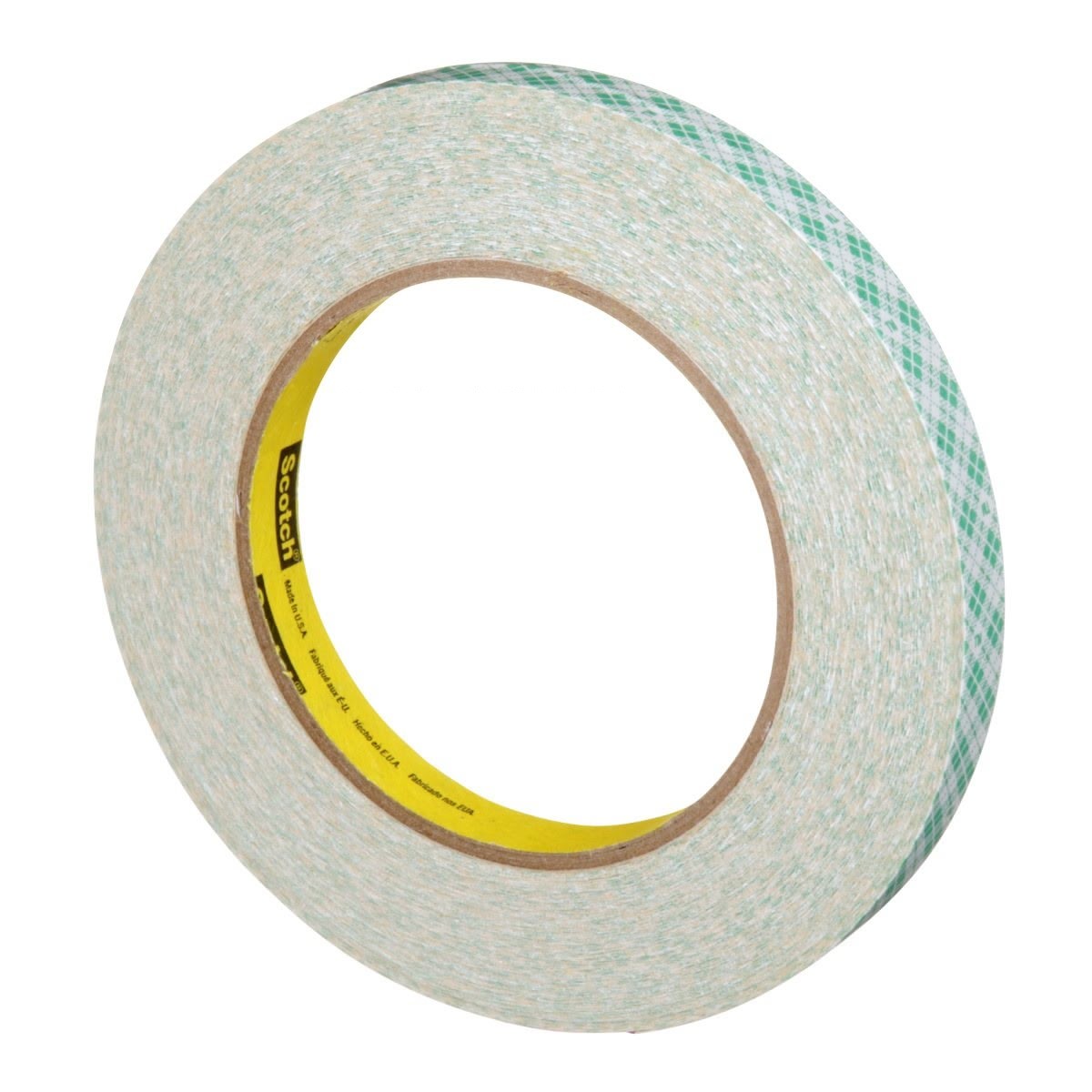 3M 410M Double Coated Paper Tape, Natural, 1/2 in x 36 yd, 5 mil (7000049272) (72 Pack) - 3