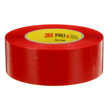 3M 5903 Outdoor Masking Poly Tape, Red, 1.88 in x 60 yd, 7.5 mil (7000049309) (24 Pack)
