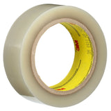 3M 8911 Polyester Tape, Silicone Adhesive, Transparent, 1 in x 72 yd, 2.3 mil (7000049592) (36 Pack)