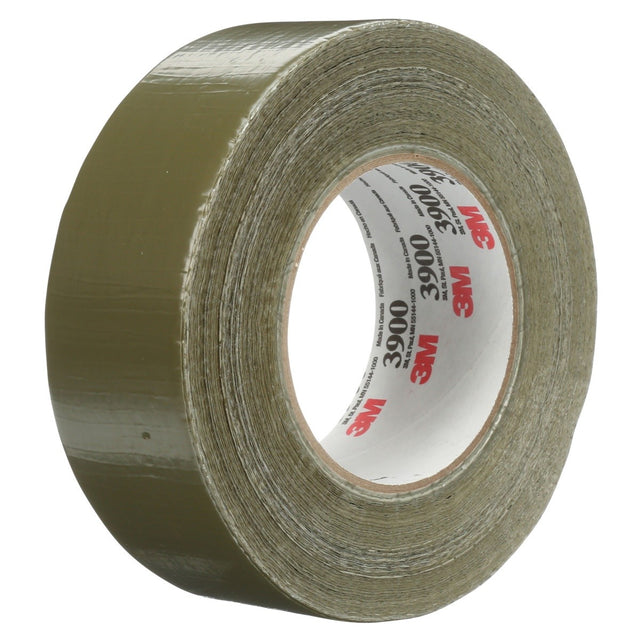 3M 3900 Multi-Purpose Duct Tape, Olive, Rubber Adhesive, Water Resistant, 48 mm x 54.8 m, 7.6 mil, Individually Wrapped Conveniently Packaged (7000049744) (24 Pack)