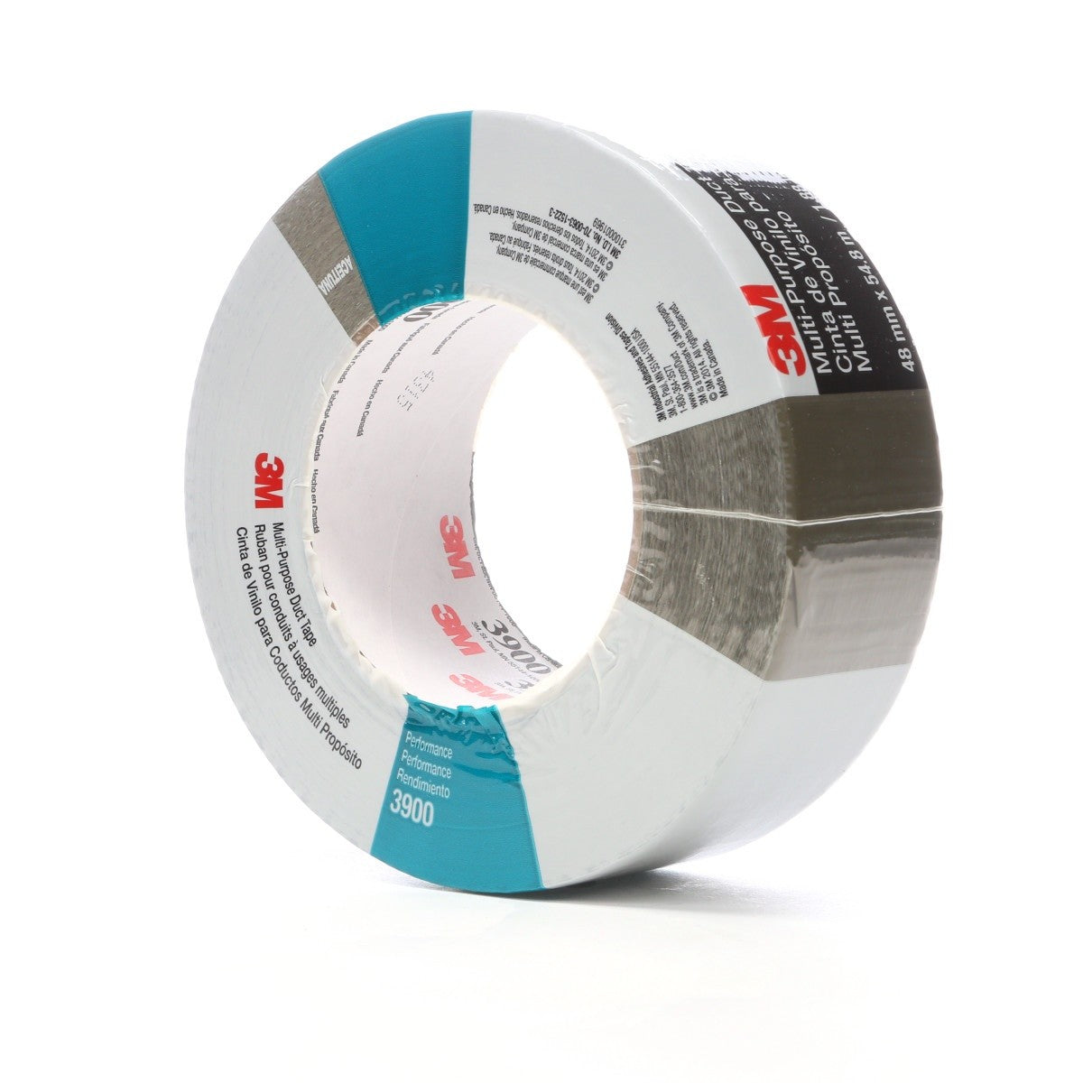 3M 3900 Multi-Purpose Duct Tape, Olive, Rubber Adhesive, Water Resistant, 48 mm x 54.8 m, 7.6 mil, Individually Wrapped Conveniently Packaged (7000049744) (24 Pack) - 3