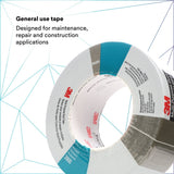 3M 3900 Multi-Purpose Duct Tape, Olive, Rubber Adhesive, Water Resistant, 48 mm x 54.8 m, 7.6 mil, Individually Wrapped Conveniently Packaged (7000049744) (24 Pack) - 4