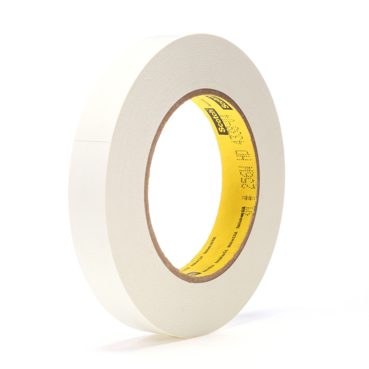 3M 256 Scotch Printable Flatback Paper Tape, White, 3/4 in x 60 yd, 6.7 mil, 3 in Core (7000050010) (48 Pack) - 2