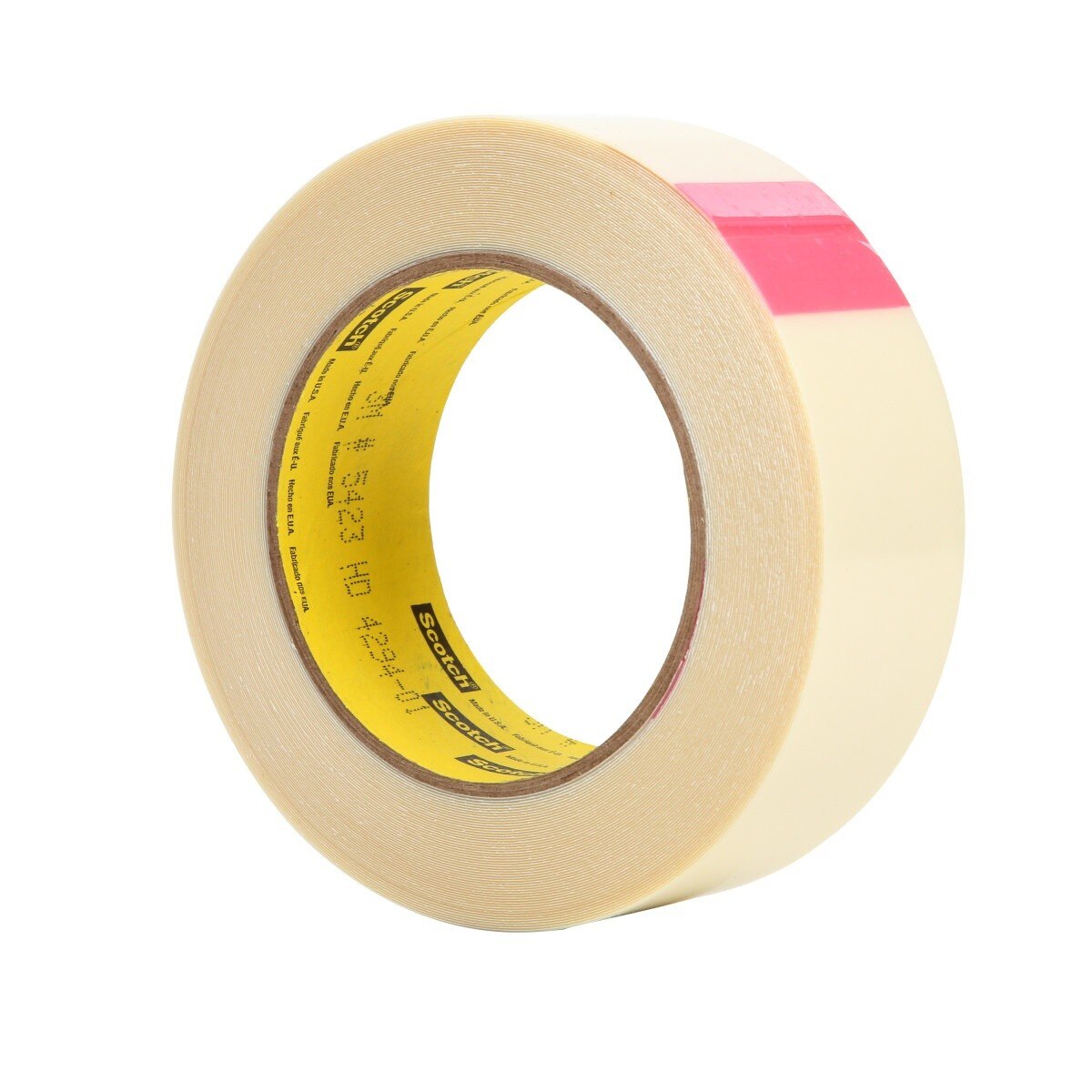 3M UHMW Film Tape, Transparent, 1 1/2 in x 18 yd, 12 mil (5423) (7000050077) (6 Pack) - 3