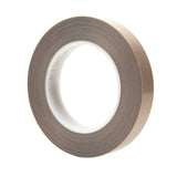 3M 5453 PTFE Glass Cloth Tape, Brown, 3/4 in x 36 yd, 8.2 mil (7000050132) (12 Pack) - 3