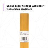 3M Scotchblok Masking Paper, Polycoated Backing, Bleed Through Resistant, Gold, 12 in x 180 ft (06732) (7000051821) (12 Pack) - 3