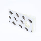 3M 1074 Hang Tab, Clear, 1 in x 2 in, Round Hole (62225) (7000051823) (10 Pack) - 3