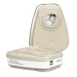 3M 6002 Acid Gas Respirator Cartridge, Bayonet, White (7000051850) (1 Pair) (30 Pack)