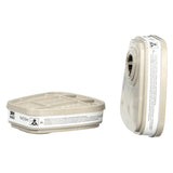 3M 6002 Acid Gas Respirator Cartridge, Bayonet, White (7000051850) (1 Pair) (30 Pack) - 3