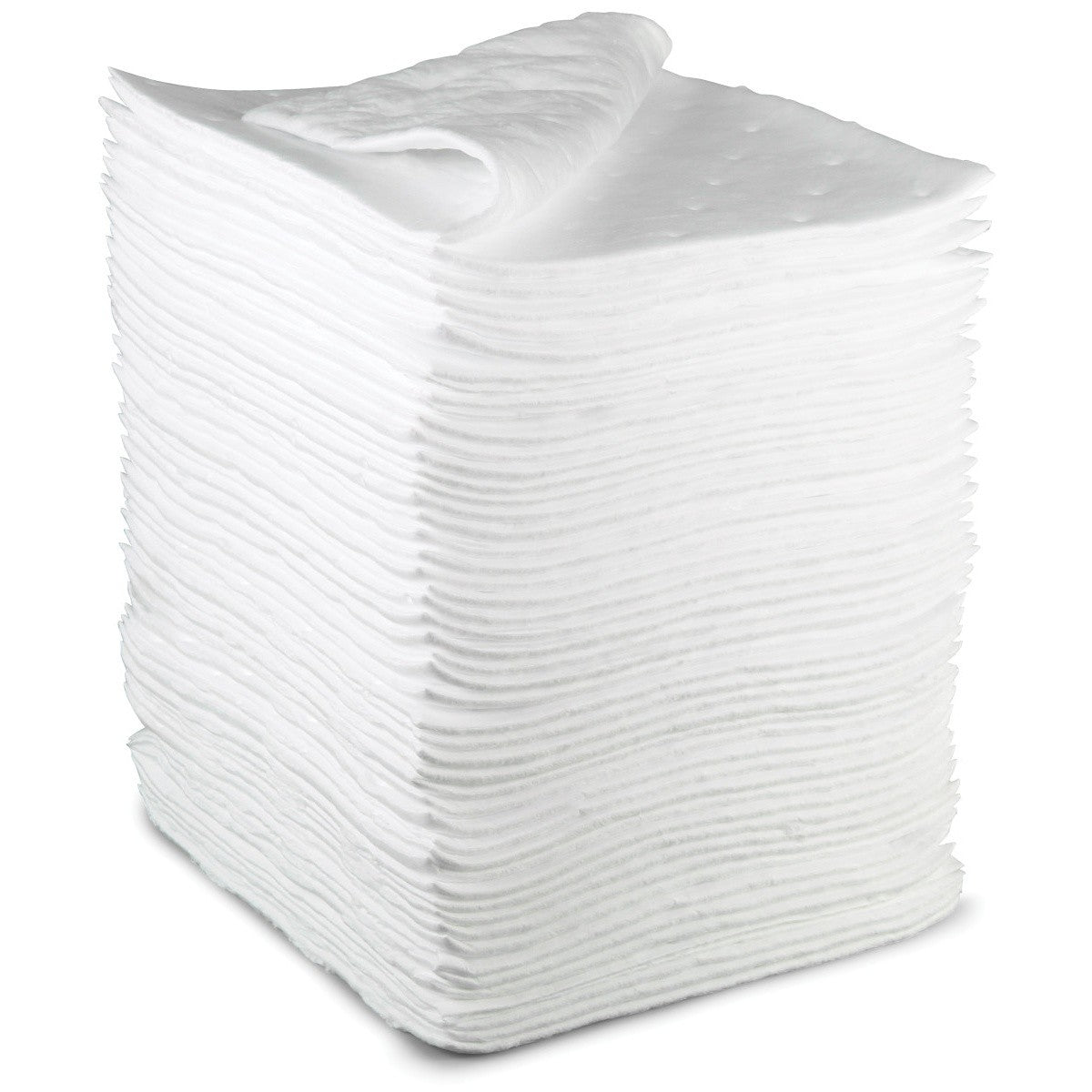 3M HP-255 Oil Sorbent Sheets, High Capacity, White, 17 in x 19 in (7000051869) (50 Pack)
