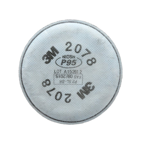 3M 2078 P95 Particulate Bayonet Respirator Filter with Nuisance Level Organic Vapor Acid Gas Relief (7000052066) (1 Pair) (50 Pack)