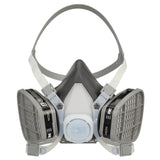 3M 66070 Half Facepiece Disposable Respirator Assembly 51P71 NIOSH Approved Organic Vapor P95 Small Permanently Attached Cartridges (7000052079) (12 Pack)