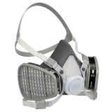 3M 66070 Half Facepiece Disposable Respirator Assembly 51P71 NIOSH Approved Organic Vapor P95 Small Permanently Attached Cartridges (7000052079) (12 Pack) - 5