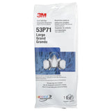 3M 7193 53P71 Half Facepiece Disposable Respirator Assembly, NIOSH Approved, Organic Vapor P95 OV/P95, Large, Permanently Attached Cartridges (7000052081) (12 Pack) - 9