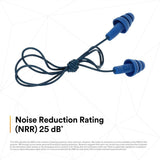 3M 340-4017 E-A-R UltraFit Earplugs, Metal Detectable, Corded, Econopack (7000052725) (200 Pack) - 2