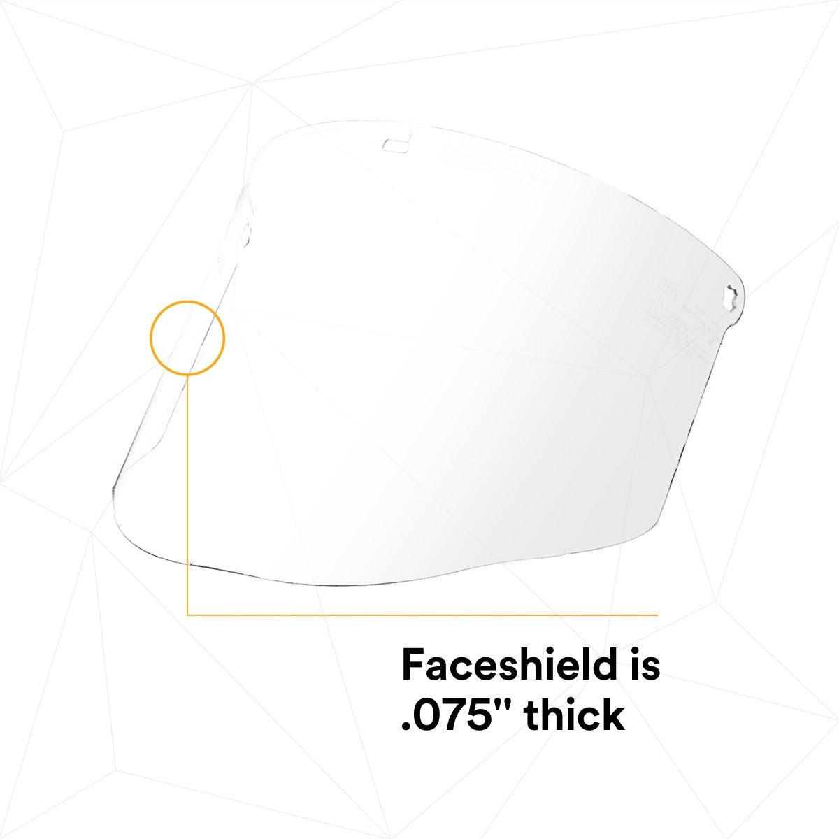 3M 82600-00000 WCP96 Total Performance Polycarbonate Clear Faceshield Window (7000052753) (10 Pack) - 6