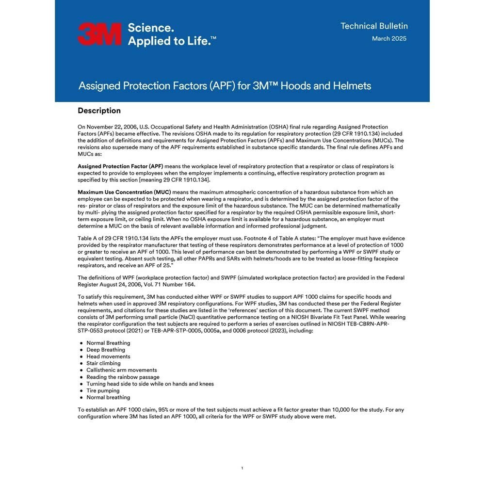 3M 7000052767 Versaflo High Durability Hood with Integrated Head Suspension S-533L, Medium/Large - 8