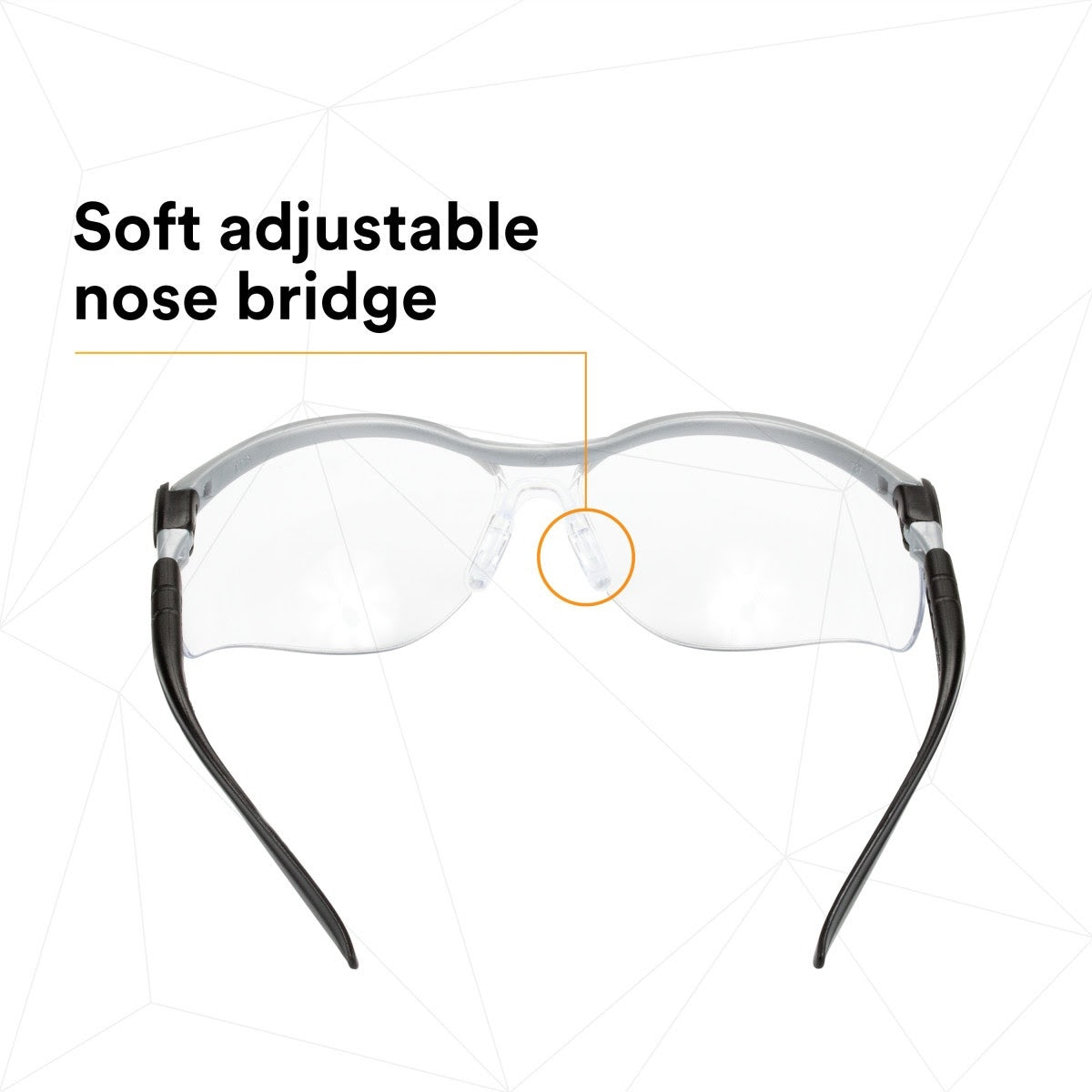 3M 11380-00000-20 BX Protective Eyewear, Clear Anti-Fog Lens, Silver/Black Frame (7000052795) (20 Pack) - 8