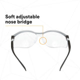3M 11380-00000-20 BX Protective Eyewear, Clear Anti-Fog Lens, Silver/Black Frame (7000052795) (20 Pack) - 8