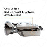 3M 11381-00000-20 BX Protective Eyewear, Grey Anti-Fog Lens, Silver/Black Frame (7000052796) (20 Pack) - 7