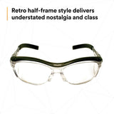 3M 11434-00000-20 Safety Glasses with Readers, Nuvo Protective Eyewear, +1.5 Diopter, Clear Lens, Retro Gray Frame, Soft Nose Bridge, Side Shields, ANSI Z87.1 (7000052797) (20 Pack) - 10