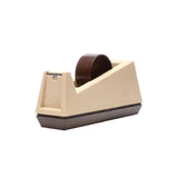 3M C25 Scotch Heavy Duty Tape Dispenser, Weighted Base, Rubber Base, 3 in Core, Holds Tape Up to 1 in Wide, Putty Beige (7000056837)