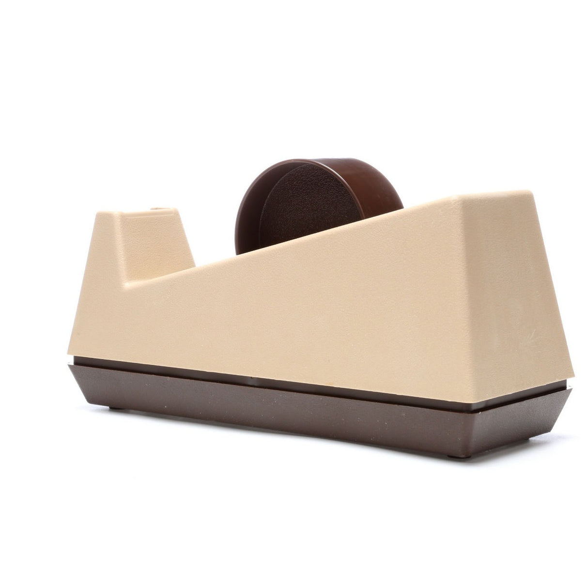 3M C25 Scotch Heavy Duty Tape Dispenser, Weighted Base, Rubber Base, 3 in Core, Holds Tape Up to 1 in Wide, Putty Beige (7000056837) - 3