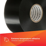 3M 50UP-4X100FT-K Vinyl Corrosion Protection Tape 50, Unprinted, PVC, Black, 4 in x 100 ft (7000057485) (12 Pack) - 2