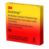 3M 50UP-1X100FT Vinyl Corrosion Protection Tape 50, Unprinted, Black, 1 in x 100 ft (7000057501) (10 Pack) - 8