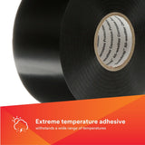3M 50UP-2X100FT Vinyl Corrosion Protection Tape 50, Unprinted, Black, 2 in x 100 ft (7000057502) (10 Pack) - 2