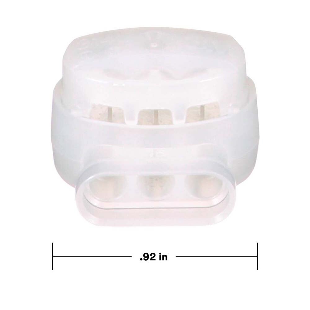 3M 314U-BIN Electrical IDC Insulation Displacement Connector , Pigtail, Self-Stripping, Flame Retardant, White, 22-14 AWG (7000058006) (1000 Pack) - 7