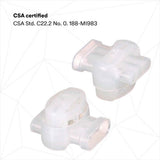 3M 314U-BIN Electrical IDC Insulation Displacement Connector , Pigtail, Self-Stripping, Flame Retardant, White, 22-14 AWG (7000058006) (1000 Pack) - 8