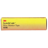 3M SDR-1 Wire Marker Tape Refill Roll, Legend 1, White (7000058255) (10 Pack) - 5