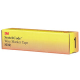 3M SDR-1 Wire Marker Tape Refill Roll, Legend 1, White (7000058255) (10 Pack) - 6
