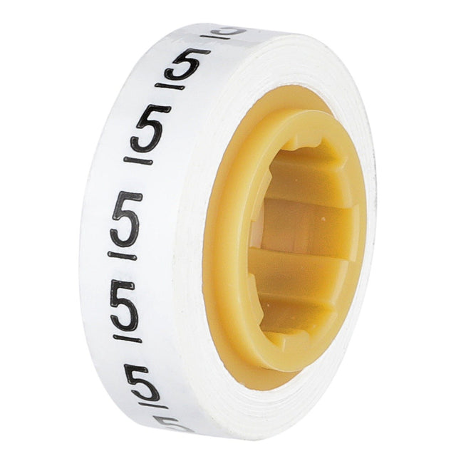 3M SDR-5 Wire Marker Tape Refill Roll, Pre-printed 5, White (7000058259) (10 Pack)