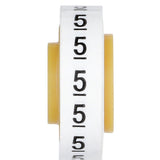 3M SDR-5 Wire Marker Tape Refill Roll, Pre-printed 5, White (7000058259) (10 Pack) - 2