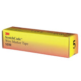 3M SDR-5 Wire Marker Tape Refill Roll, Pre-printed 5, White (7000058259) (10 Pack) - 4