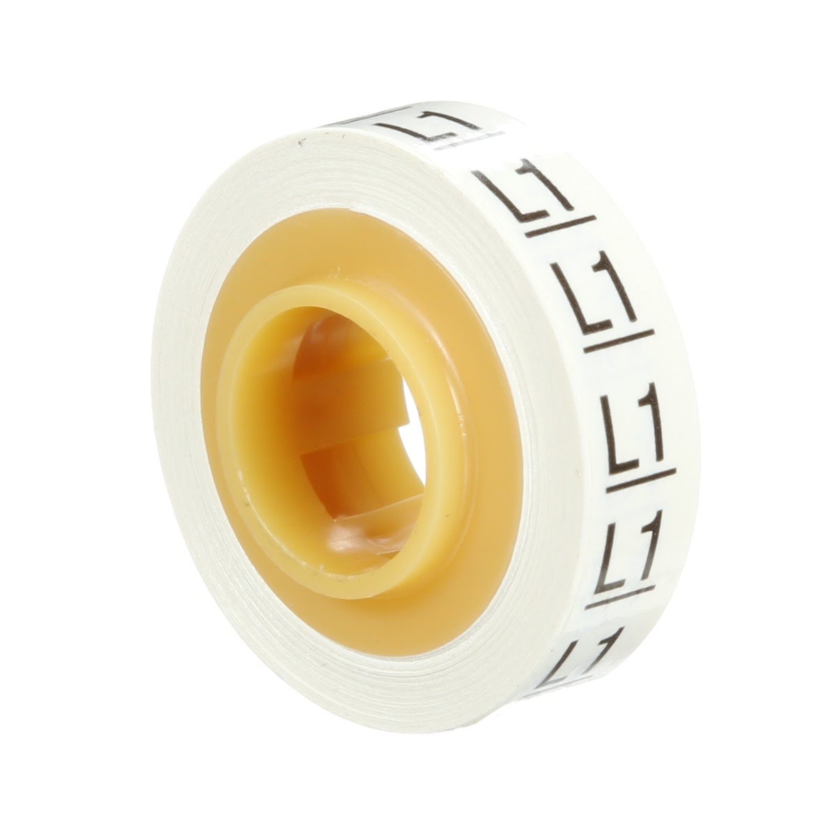 3M SDR-L1 Wire Marker Tape Refill Roll, Legend L1, White, Acrylic Adhesive (7000058264) (10 Pack) - 5