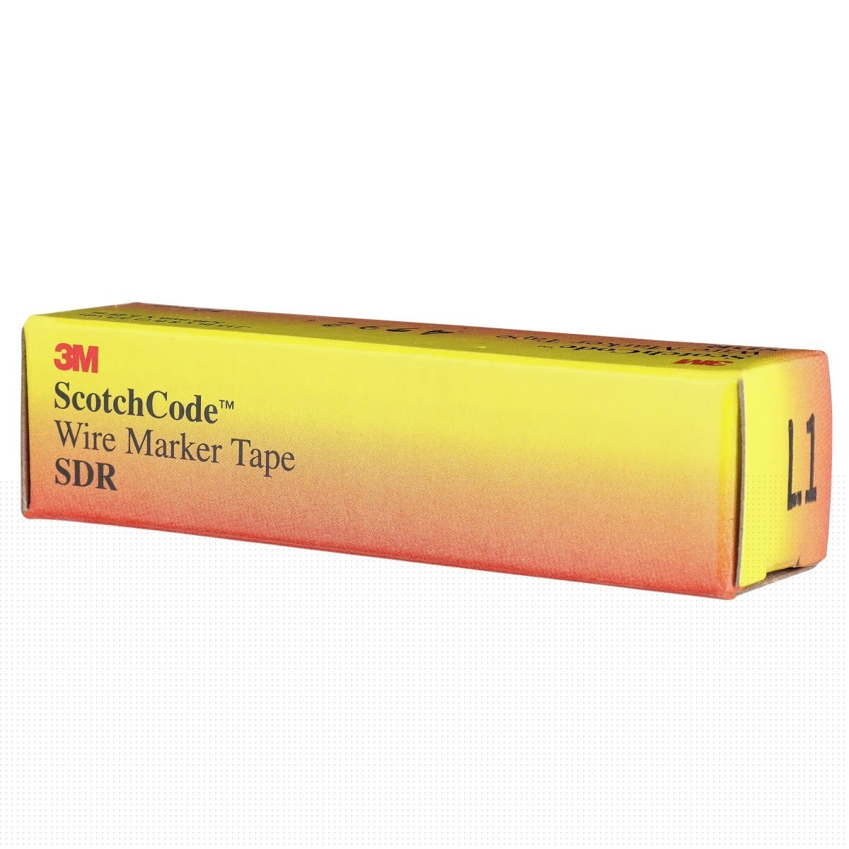 3M SDR-L1 Wire Marker Tape Refill Roll, Legend L1, White, Acrylic Adhesive (7000058264) (10 Pack) - 6