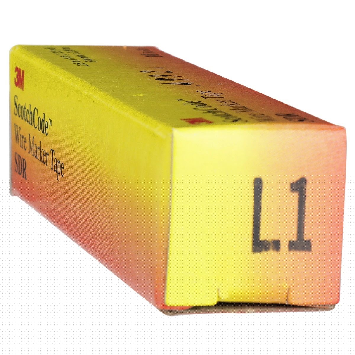 3M SDR-L1 Wire Marker Tape Refill Roll, Legend L1, White, Acrylic Adhesive (7000058264) (10 Pack) - 7
