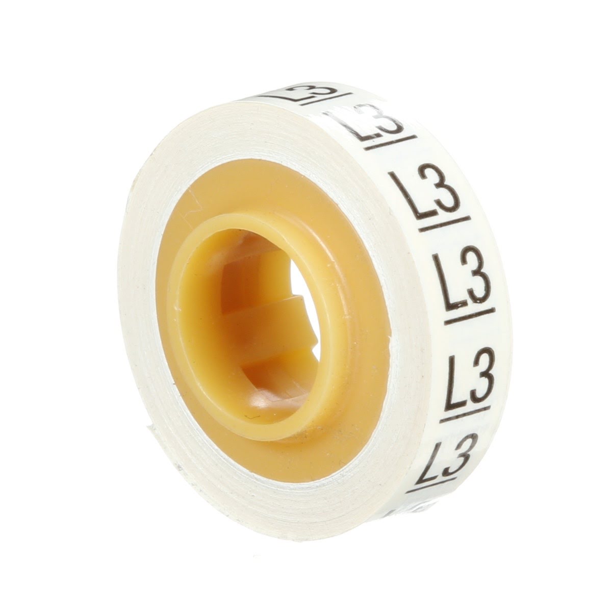 3M SDR-L3 Wire Marker Tape Refill Roll, Pre-printed L3, White (7000058266) (10 Pack)