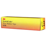 3M SDR-L3 Wire Marker Tape Refill Roll, Pre-printed L3, White (7000058266) (10 Pack) - 8
