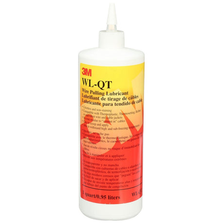 3M Wire Pulling Lubricant Gel, Translucent White, 1 qt (WL-QT) (7000058273) (12 Pack)
