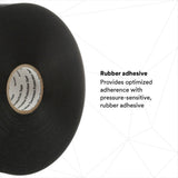 3M 51UP-4X100FT Vinyl Corrosion Protection Tape 51, Unprinted, Black, PVC Backing, Rubber Adhesive, 4 in x 100 ft (7000058493) (4 Pack) - 5