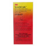 3M SWB-3 Write-On Wire Marker Book Self Laminating Markers White 1 in x 2-27/32 in (7000058802) (5 Pack) - 3