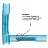 3M MH14BCX Scotchlok Butt Connector Heatshrink, built-in wire stop for correct positioning (7000058840) (125 Pack) - 6