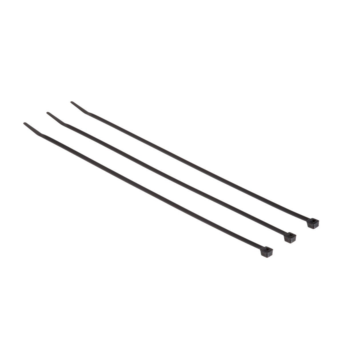 3M CT11BK50-C Cable Tie, Nylon 6/6, Black, 11 in, 50 lb Tensile Strength, Curved Tip (7000058850) (1000 Pack) - 3