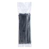 3M CT11BK50-C Cable Tie, Nylon 6/6, Black, 11 in, 50 lb Tensile Strength, Curved Tip (7000058850) (1000 Pack) - 5