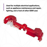 3M 951X-BOTTLE Female QuickSlide Disconnect T-Tap Nylon Insulated Self-Stripping 22-18 AWG Red (7000058872) (10 Pack) - 5